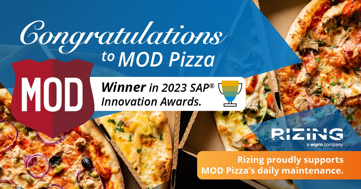 MOD Pizza Winner in 2023 SAP Innovation Awards