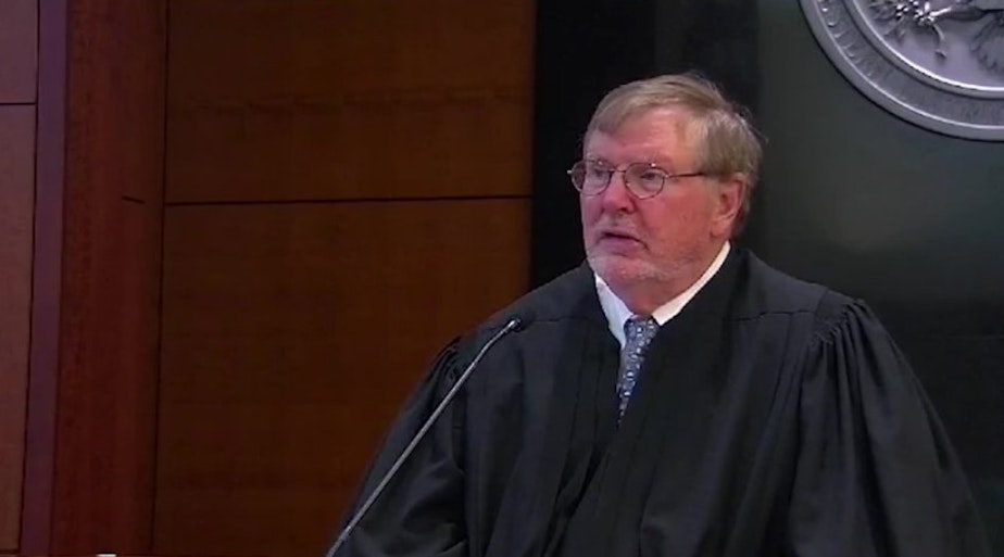 caption: U.S. District Court Judge James Robart found SPD had complied with most priorities in the consent decree on Sept. 6, 2023. Remaining priorities include crowd control policies, and accountability including provisions in the next SPOG contract. “It has been a long and difficult road," he said.