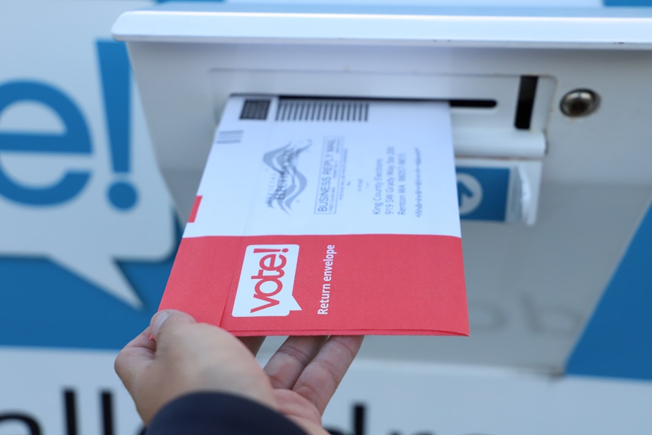caption: King County drop box.
