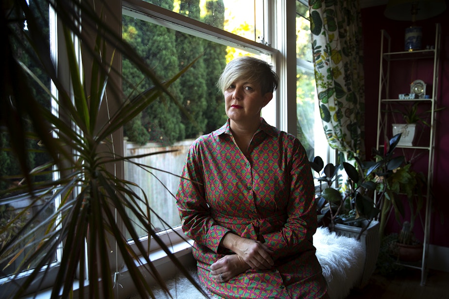 caption: Skye Henley is portrayed at her home on Thursday, Nov. 16, 2023, in Seattle.