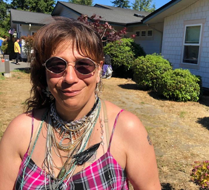 caption: Tabitha Lomker has lived in Port Angeles for the last 11 years.