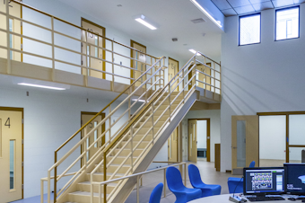 caption: The interior of King County youth detention facility.






