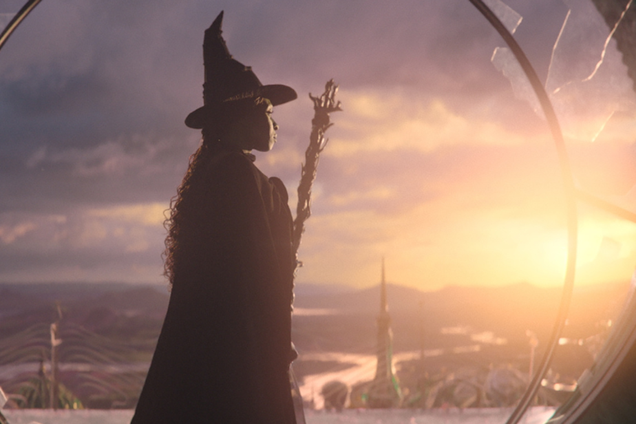 caption: Cynthia Erivo stars as Elphaba (the Wicked Witch of the West) in "Wicked", the 2024 film adaptation of the Broadway musical that has been a hit for two decades.